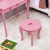 Girls Dressing Table w/ Mirror Stool Drawer Little Vanity Table Set Children UK