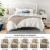 100% Acrylic Knit Throw Blanket Warm Decor Blanket with Tassels for Couch Bed