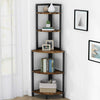 5tier Corner Shelf Ladder Shelf Bookshelf Display Storage Stand Rack Home Office