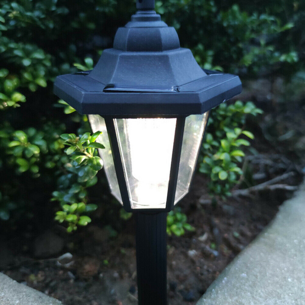 Garden LED Lights Lamp Post Solar Powered Borders Pathway Driveway Out ...