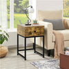 Bedside Table Side Table Nightstand 1-Drawer Table for Living Room/Bedroom