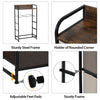 Chest of Drawers 5-Drawer Dresser Fabric Storage Cabinet 3-Tier Organizer Unit