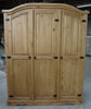 Corona Wardrobe 3 Door Arch Top Mexican Bedroom Solid Pine by Mercers Furniture
