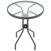 Outdoor Cafe Round Table Water Wave Table Garden Patio Furniture Set