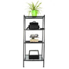4 Tier Ladder Shelf Bookcase Storage Rack Metal Display Plant Stand Home Office