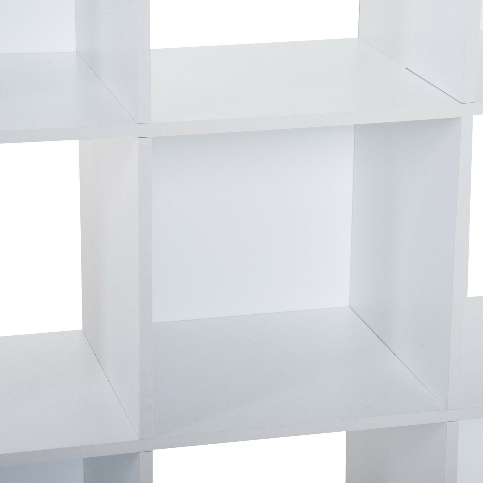HOMCOM 9 Cube Wooden Bookcase Storage Cabinet Shelf Home Office Cabinet White