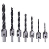 35Pcs/Set Wood Drill Bits Set Countersink Hinge Cork Drill Chamfering Tool Kit