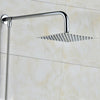 Square Large Shower Head 10" Stainless Steel Rainfall Overhead High Pressure UK