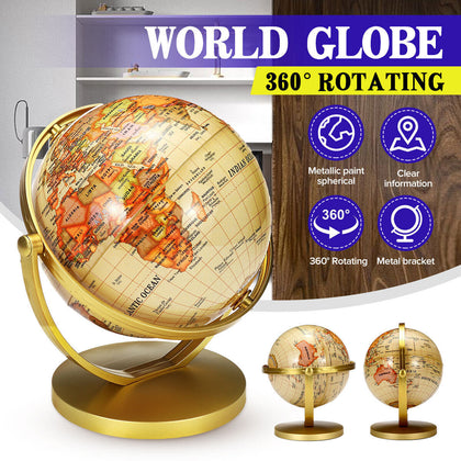 20CM Height 720°Universal rotation Globe Earth Rotating Globe Office Desk Decor