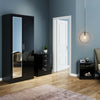 High Gloss 2 Door Wardrobe Mirrored Bedroom Furniture 3 pcs Set Large Storage