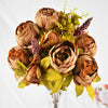 13 Heads Peony Flowers Bouquet Artificial Decor weddings home x6 colou
