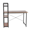 Wooden Computer Desk With Shelves Laptop Study Pc Table Home Office Corner Desk