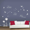 Walplus Wall Sticker Decal Wall Art Dandelion Flower with Learn Live Hope Quote