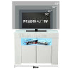 High Gloss LED Corner TV Stand Cabinet Entertainment Unit Sideboard Cupboard