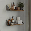 3pcs Floating Wooden Wall Mount Shelves Display Unit Shelf Set Book Storage
