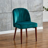 Velvet Dining Chairs Table and Chairs Set Small Lounge Sofa Padded Seat Modern