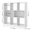 8 Cubes Storage Unit Bookcase Freestanding Storage Rack Display Bookshelf Wooden