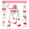 Adjustable Folding Baby Highchair High Feeding Seat Toddler Travel Table Chairs