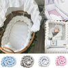 1m 2m 3m Newborn Baby Bedding Throw Knot Design Crib Pad Protector Safety Pad UK