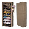DUSTPROOF 10 TIER 27 PAIR SHOES CABINET STORAGE ORGANISER RACK STAND HOLD CANVAS