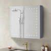 Fogless Bathroom LED Illuminated Mirror Cabinet with Shaver Socket Motion Sensor