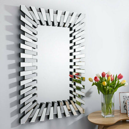 Large Rectangular Silver Living Room Hallway Bedroom Wall Mirror