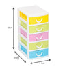 Mini Desktop Plastic Drawers Storage Draw Tower 5-Tier Table Unit Office Home