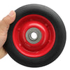 2pc explosion proof tire rubber wheel 16mm roller bearing wheel metal center