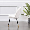 1/2/4/6 Velvet Dining Chairs Set Padded Seat Metal Leg Kitchen Home Office Chair