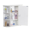Bathroom Cabinet Cupboard Wall Mounted Storage with Mirror Single Door & Knob UK