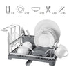 Extendable PLATE DISH CUTLERY CUP DRAINER DRAINING RACK DRIP TRAY PLATES HOLDER