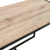 Metal & Wooden Dining Set Compact 2 Seater Bistro Cafe Bar Dining Table & Chairs