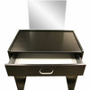 Dressing Table Black with Stool and Mirror Bedroom Vanity Make Up Set