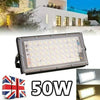 50W LED Floodlight Outdoor Garden Light Security Flood Lights Waterproof Lamp UK