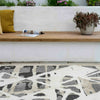 Extra Large Outdoor Garden Rugs Soft Tufted Pile Geometric Mats Rain Resistant