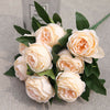 10 Heads Bouquet Silk Rose Artificial Flowers Fake Buch Wedding Home Party Decor