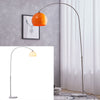 Chic Curved Dome Lampshade Arched Floor Lamp Adjustable Pedal Switch Living Room