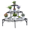 3-Tier Plant Stand Quarter Round Flower Pot Rack Corner Garden Shelf Stair-Step