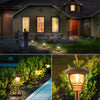 4Pack Solar Powered Garden Lights Outdoor Path Lanterns LED Stake Lamps Pathway