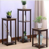 Bamboo Plant Flower Stand Sofa Side End Table Living Room Bonsais Display Decor