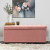 Large Chesterfield Storage Ottoman Bench Box Widnow Seat Stool Bedroom Footstool