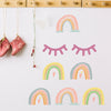Colourful Rainbow Mountain Children Wall Sticker Nursery Kids Baby Room Decor