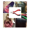 Hair Extensions Pliers Hook Tool Kit For Micro Ring Loop with 100 Silicone Beads