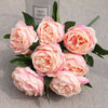 10 Heads Bouquet Silk Rose Artificial Flowers Fake Buch Wedding Home Party Decor