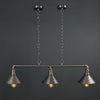 Industrial Retro 3 Way Pendant Light Suspended Metal Ceiling Lamp + LED Bulbs