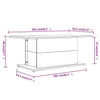 Rustic Coffee Table Rectangular Vintage Living Room Furniture Side End Modern