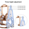 Kids Toddler Swing Slide Basketball Hoop Set 3-in-1 Activity Playground Play Toy