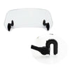 Clear Motorcycle Windshield Clip Extension Spoiler Wind Deflector Adjustable UK