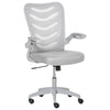 Mesh Office Chair Home Swivel Task Chair w/ Lumbar Support, Arm, Grey
