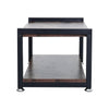 Vintage Wooden TV Unit Stand Shoes Rack 2 Tiers Industrial Shelf Bench Hallway